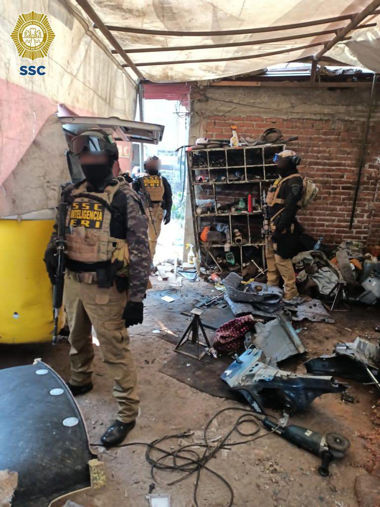 Localizan toneladas de autopartes en Coyoacán