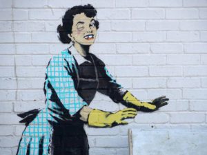 Banksy celebra San Valentín con grafiti sobre violencia doméstica