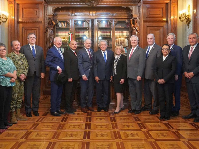 Rosa Icela Rodríguez participa en reunión de López Obrador con delegación de EU