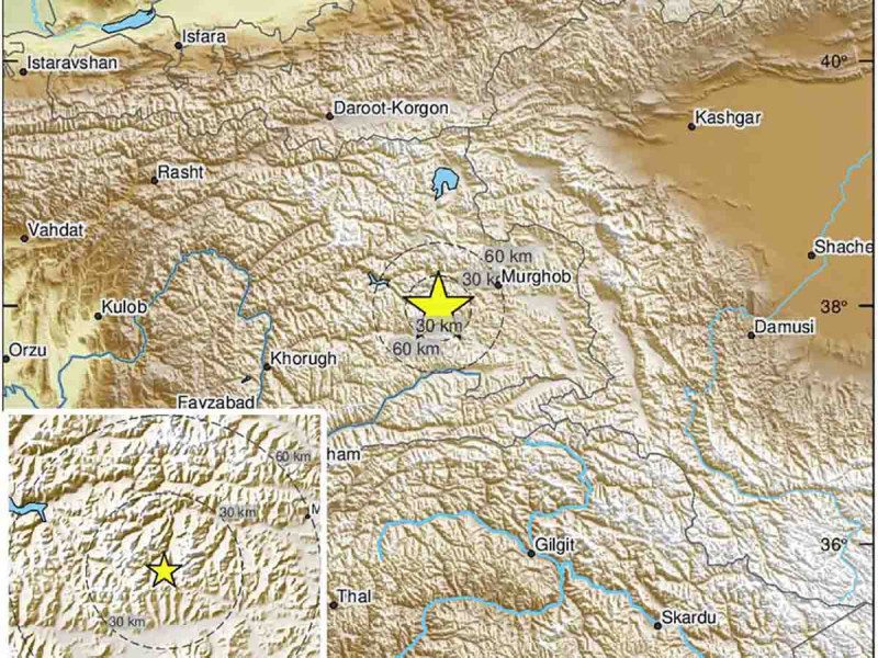 Terremoto de 7.1 azota China y Tayikistán