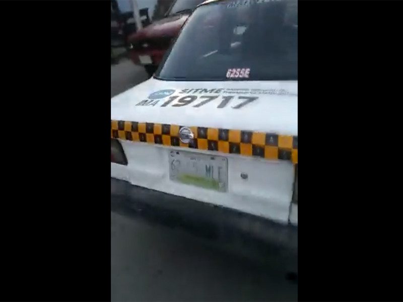 “Bájese o la mato”; taxista amenaza a pasajera