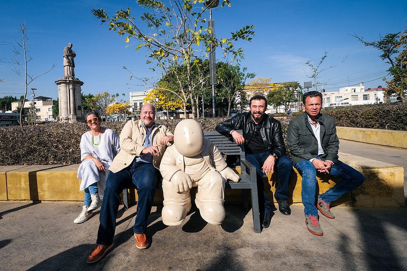 Da la bienvenida Enrique Alfaro a los “Timo”, del maestro Rodrigo de la Sierra al Paseo Alcalde