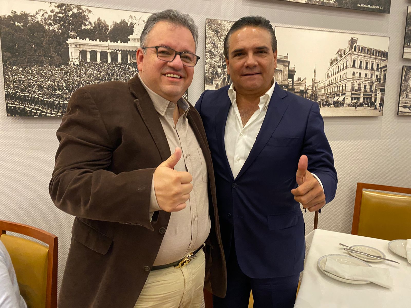 Alberto Capella y Silvano Aureoles suman esfuerzos para las marchas en defensa del INE y la democracia.