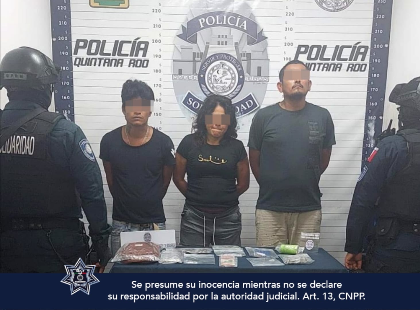 Son detenidos seis sujetos con droga en Playa del Carmen