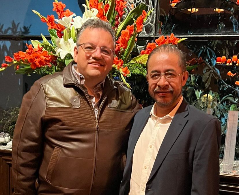 Hugo Éric Flores Cervantes y Alberto Capella, un encuentro entre dos partidarios de la democracia y seguridad en México