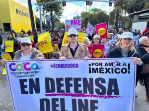La iniciativa ciudadana “Coco, construyendo comunidad”, formó parte de las marchas