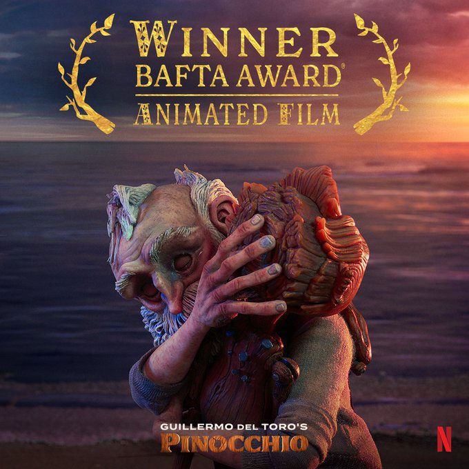 Gana “Pinocho” el Bafta a Mejor Película Animada