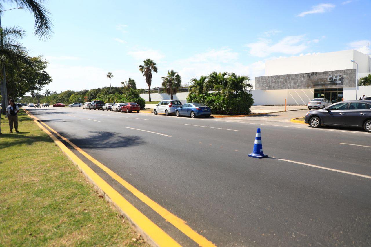 Lili Campos renueva arterias vehiculares en Playa del Carmen