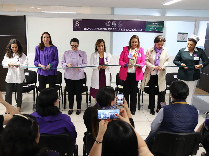 Inauguran en el 8 M primera sala de lactancia en CDMX: IMSS