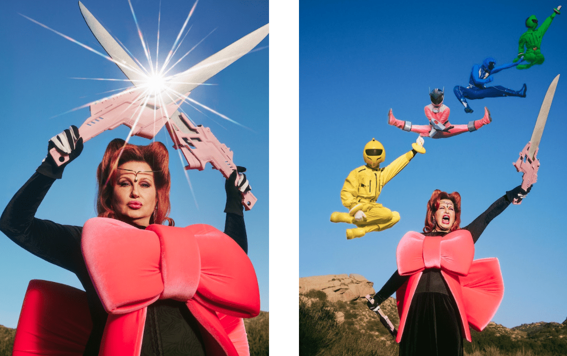 Jennifer Coolidge fascina con fotos inspiradas en los Power Rangers