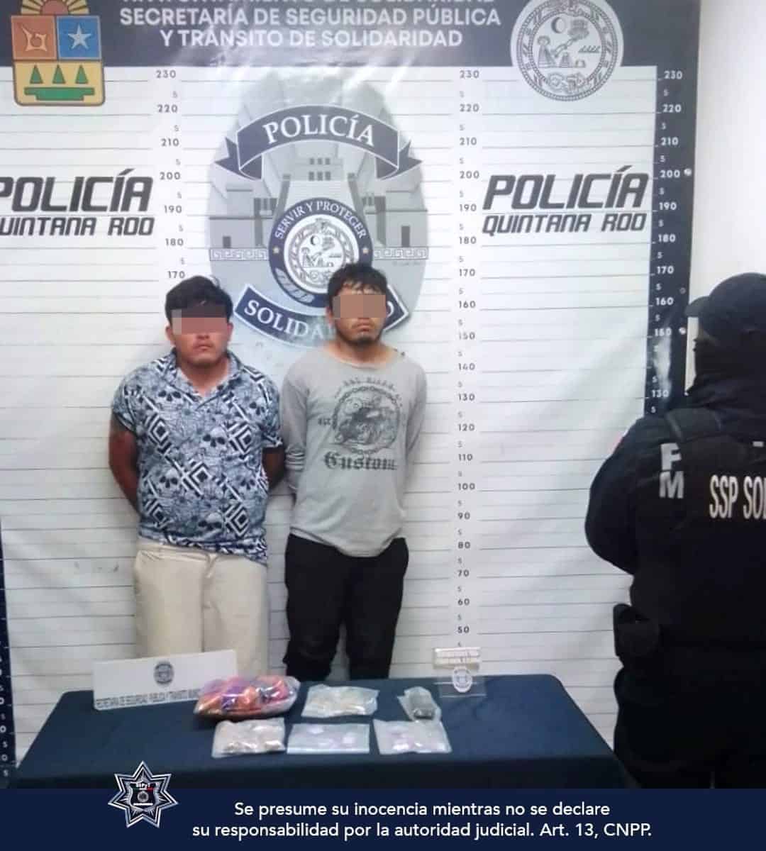 Aprehenden a 2 sujetos con droga en Solidaridad