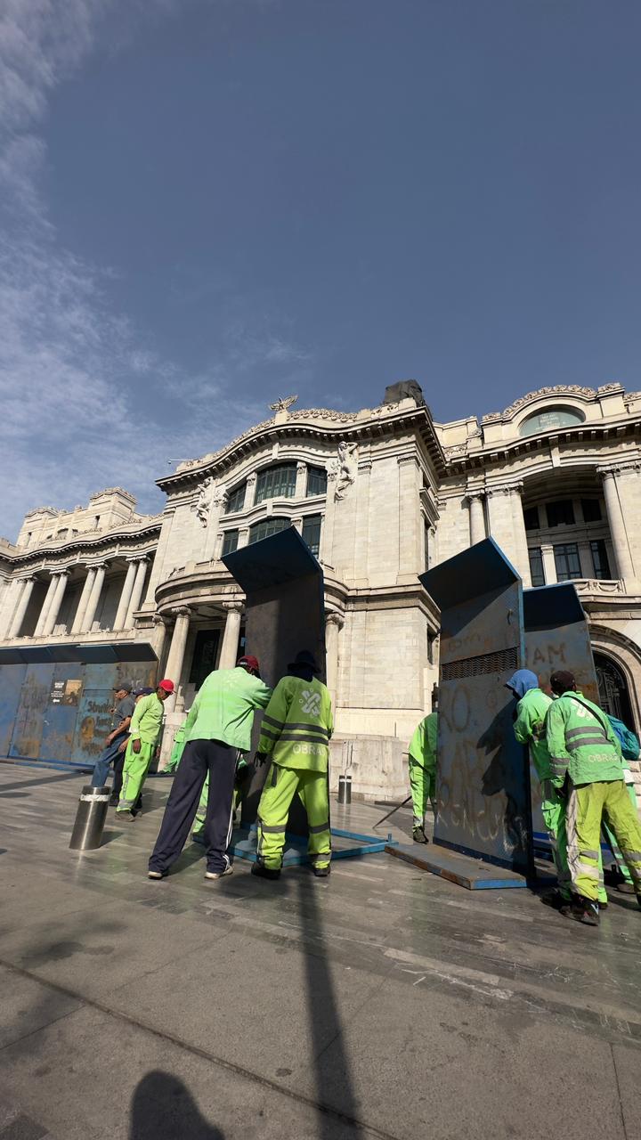 Comienzan a levantar vallas en CDMX rumbo al 8 M