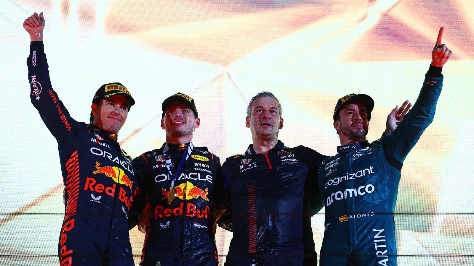 Checo Pérez satisfecho con el gran resultado para Red Bull