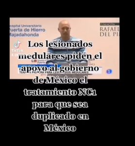 Lesionados medulares solicitan apoyo al Gobierno de México para que sean tratados con el fármaco NC1