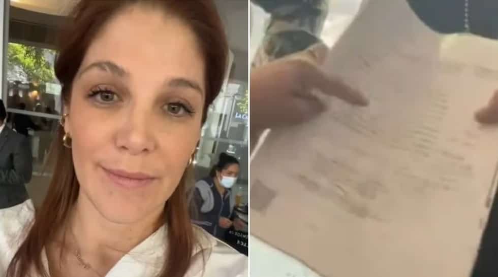 La actriz Natalia Alcocer es arrestada y lo transmite en vivo