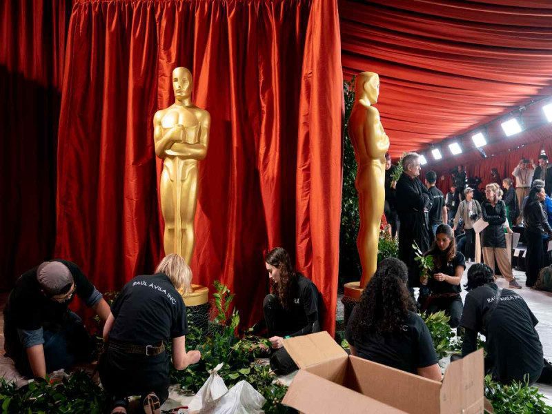 Por primera vez, en los premios Oscar la alfombrá no será roja
