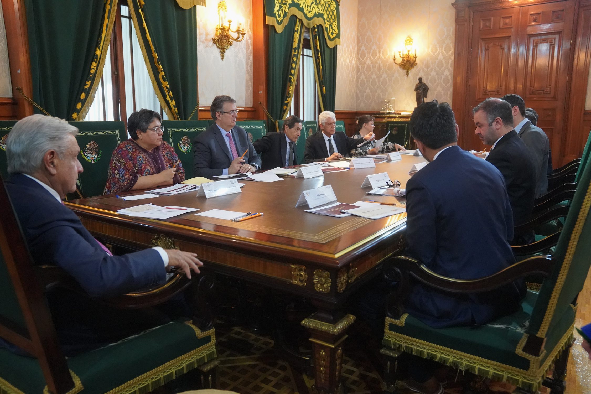 Reciben a directivos de Tesla en Palacio Nacional