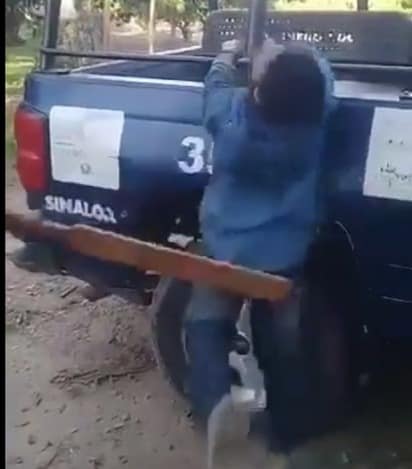 Policías de Sinaloa “tablean” a un detenido
