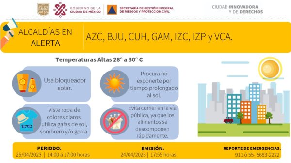 Ascenderá la temperatura en CDMX
