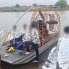 Elementos del Instituto Nacional de Migración rescatan a migrante embarazada en el Río Bravo