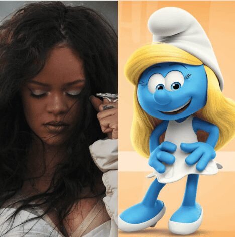 Rihanna dará vida a Pitufina en película, Los Pitufos