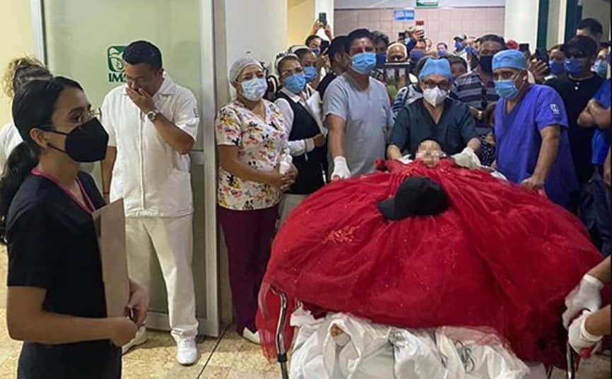 En Aguascalientes despiden a joven donante de órganos que llevaba puesto su vestido de XV años