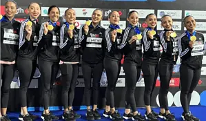 Sin apoyo de la Conade, la Selección Mexicana de Natación Artística gana oro en Copa del Mundo