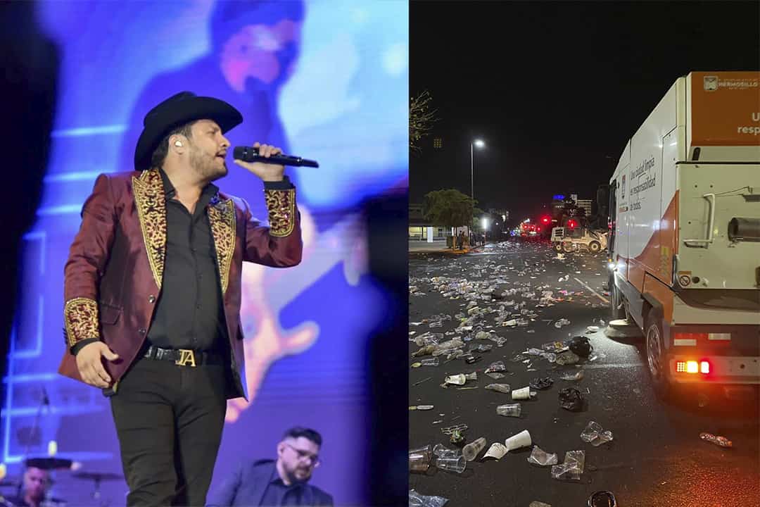 Dejan cochinero después de concierto de Julión Álvarez