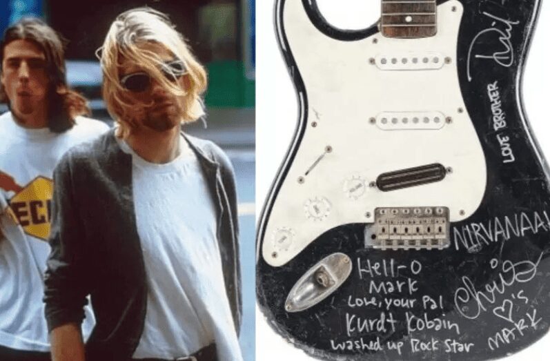 Guitarra de Kurt Cobain subastada en miles de dólares