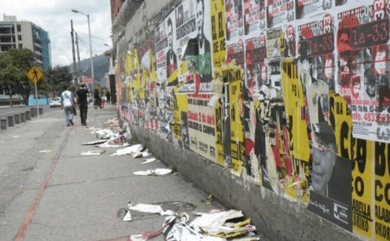 Propaganda electoral genera hasta 10 mil toneladas de basura