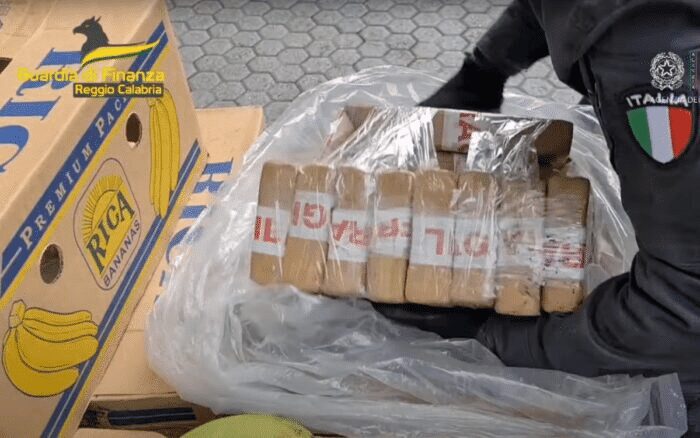 En Italia un perro halló 2.7 toneladas de cocaína escondida entre plátanos