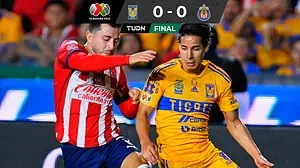 Nada para nadie en el partido de ida de la final entre Tigres y Chivas, todo se definirá en el partido de vuelta
