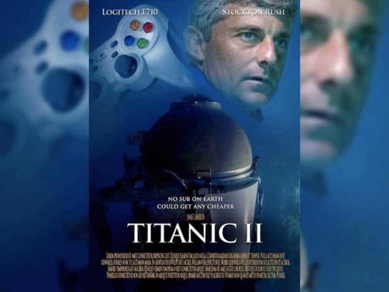 Tras implosión de submarino ‘Titan’ surge cartel de nuevo película que sería llamada Titanic 2