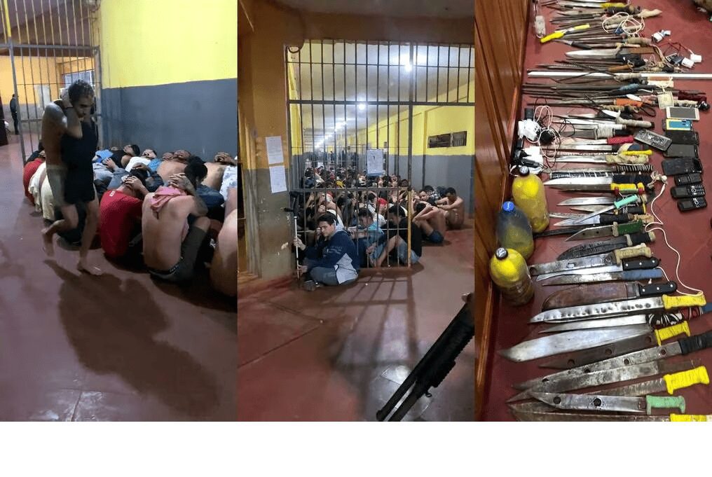 En cárcel de Paraguay realizan requisa al estilo ‘Bukele’