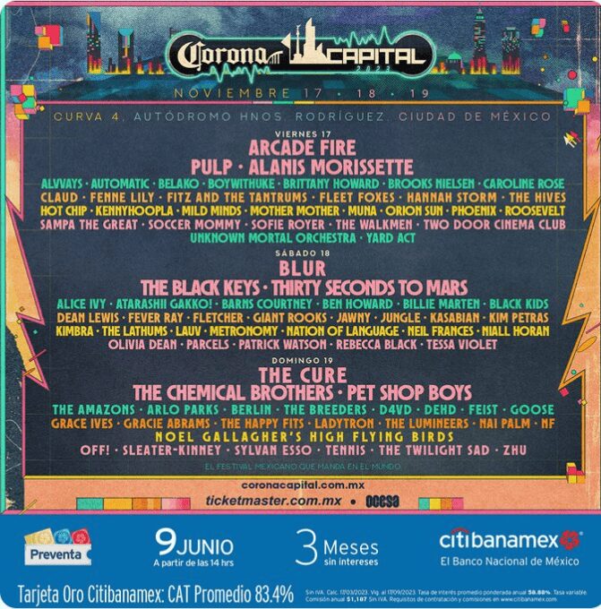 Conoce las fechas y lineup del Corona Capital 2023