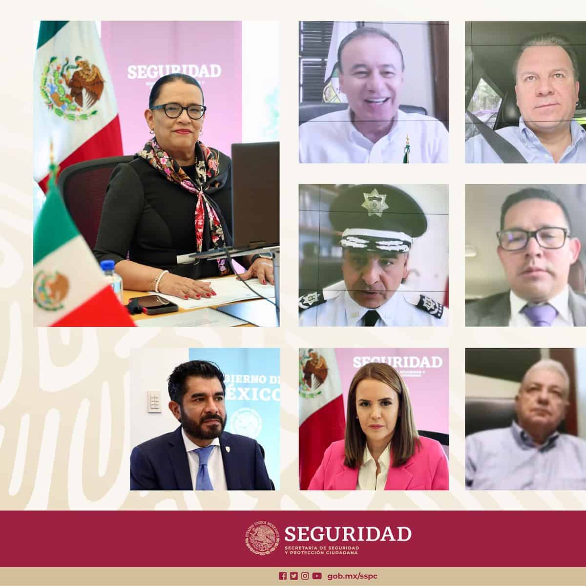 Rosa Icela Rodríguez, mantiene reunión con entidades, para revisar validación policial