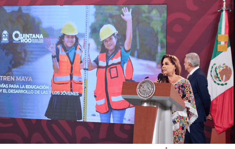Gobernadora de Quintana Roo,  garantiza mano de obra local para Tren Maya