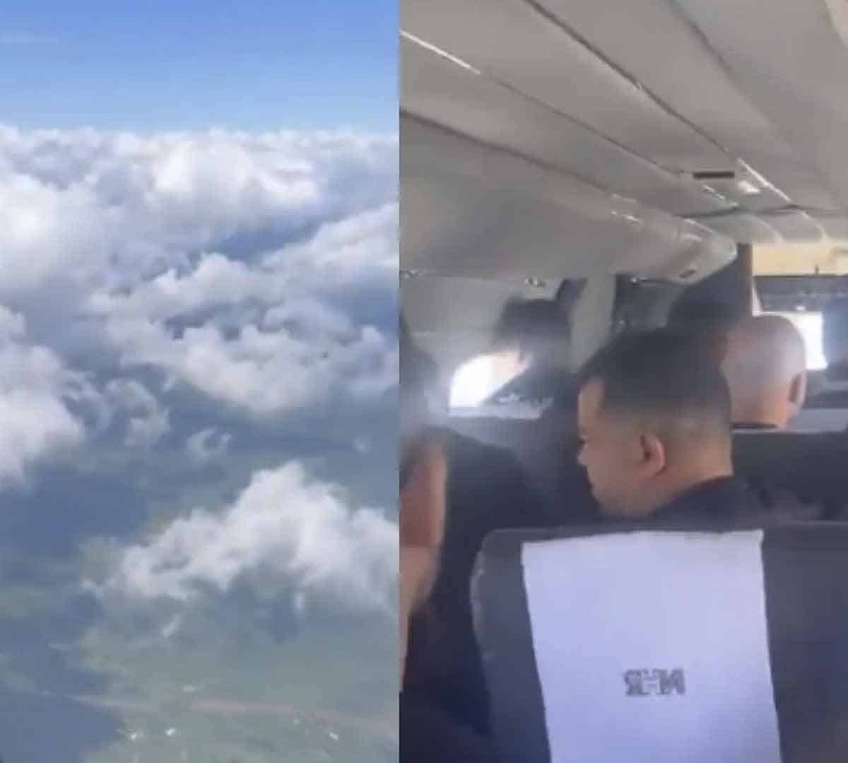 En Brasil puerta de avión se abre en pleno vuelo; pasajeros entran en pánico