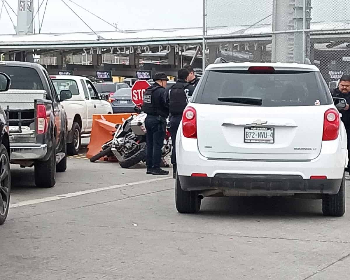 Choque en Garita de San Ysidro tras Persecución