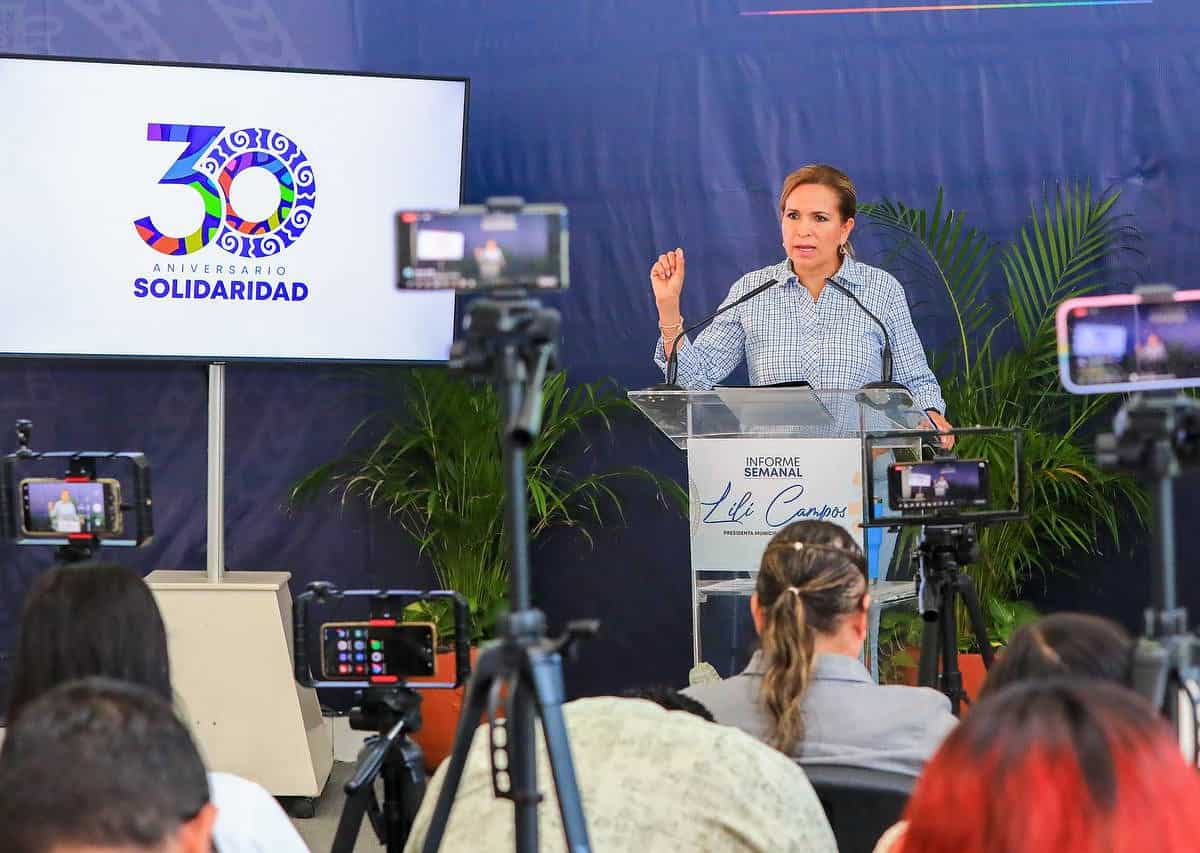 Lili Campos anuncia obras y programas para todos los solidarenses