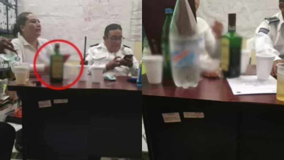 Captan a policías de Ajalpan, Puebla, tomando en jornada laboral
