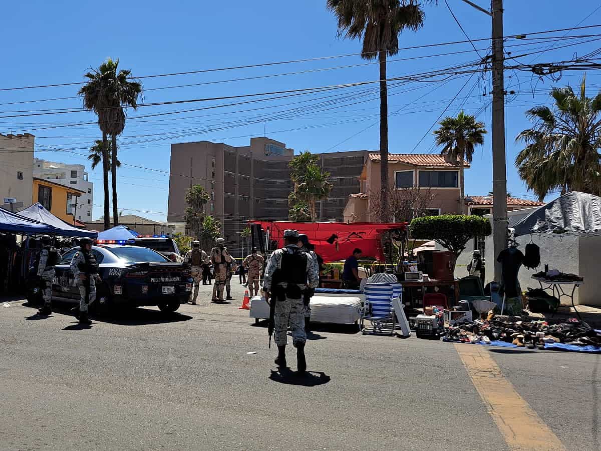 Un hombre fue ejecutado en mercado sobreruedas de playas de Tijuana