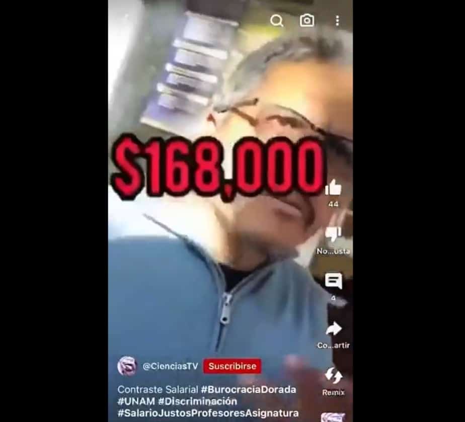 Clases de prepotencia: Así alardea de  su salario un directivo de la UNAM