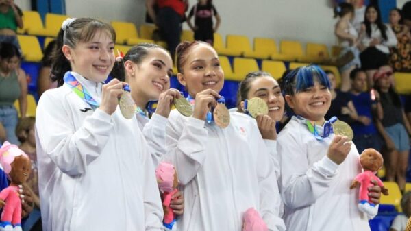 Oro en gimnasia artística femenil para México en San Salvador 2023
