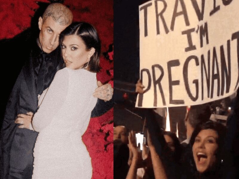 Travis de Blink 182 y una Kardashian serán padres