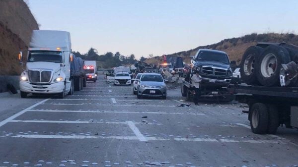 Accidente en la México-Puebla deja como saldo 6 heridos