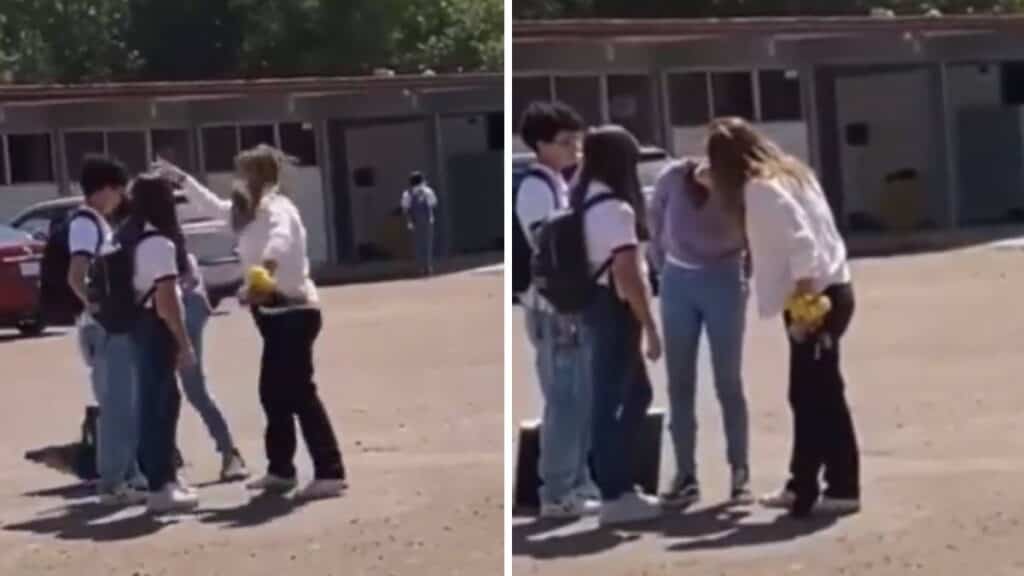 Mujer agrede a menor de edad en las instalaciones de un plantel educativo