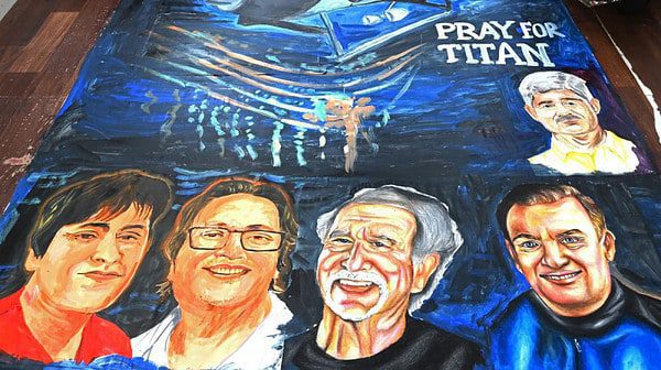 Estudiantes recuerdan a la tripulación del Titán con emotivo mural