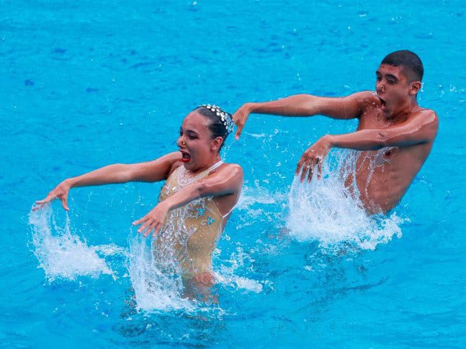 Oro para México en Dueto libre mixto de la Natación Artística de los Juegos Centroamericanos