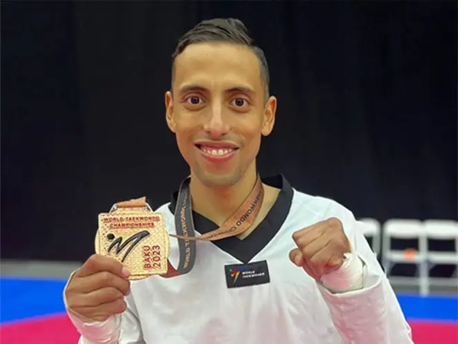 Carlos Navarro gana bronce para México en Campeonato Mundial de Taekwondo